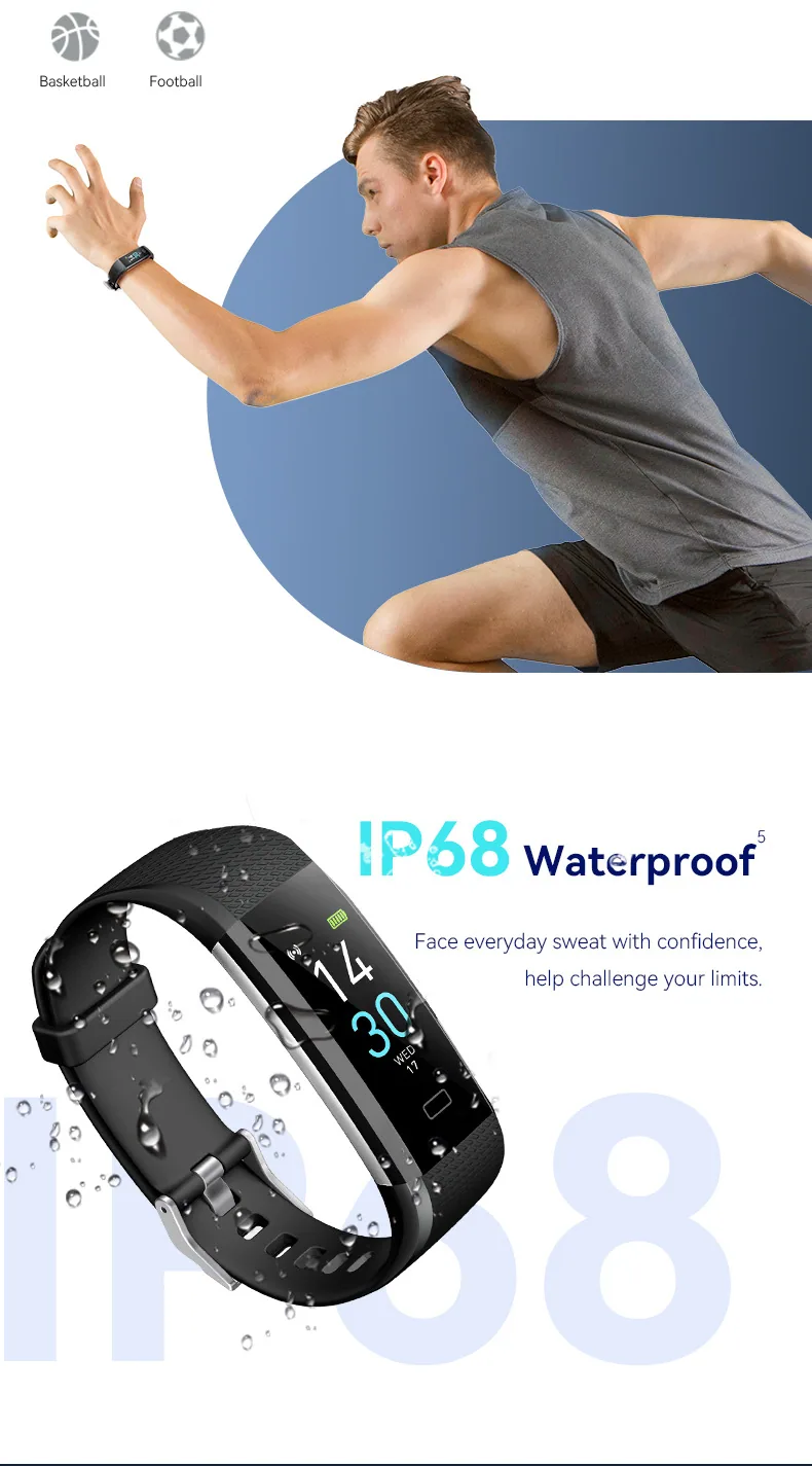 S5 smart watch heart rate monitor fitness tracker 15