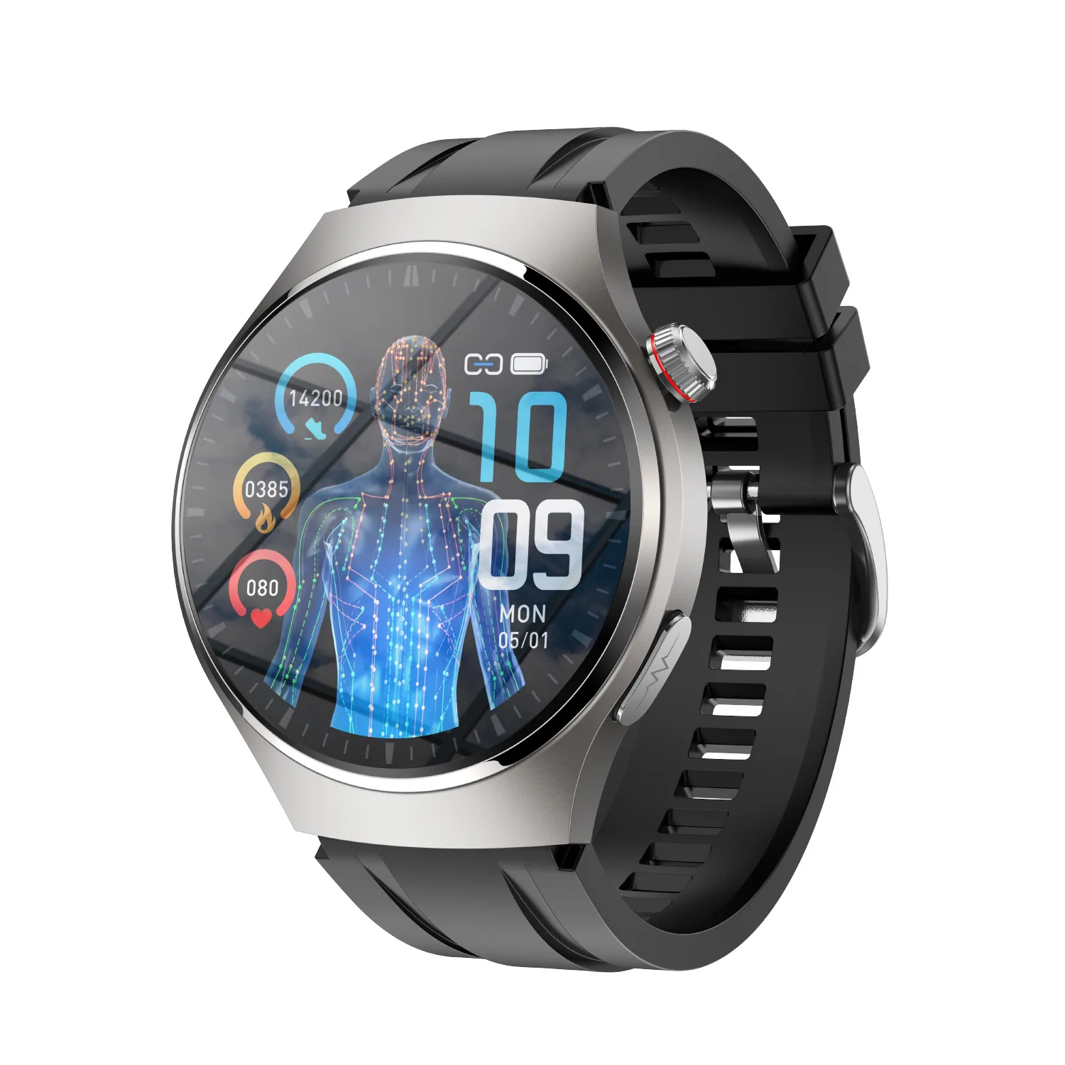 smart bracelet electrocardiogram blood sugar temperature monitoring S200 waterproof mens smart sports watch - Bracelets & Bangles 2