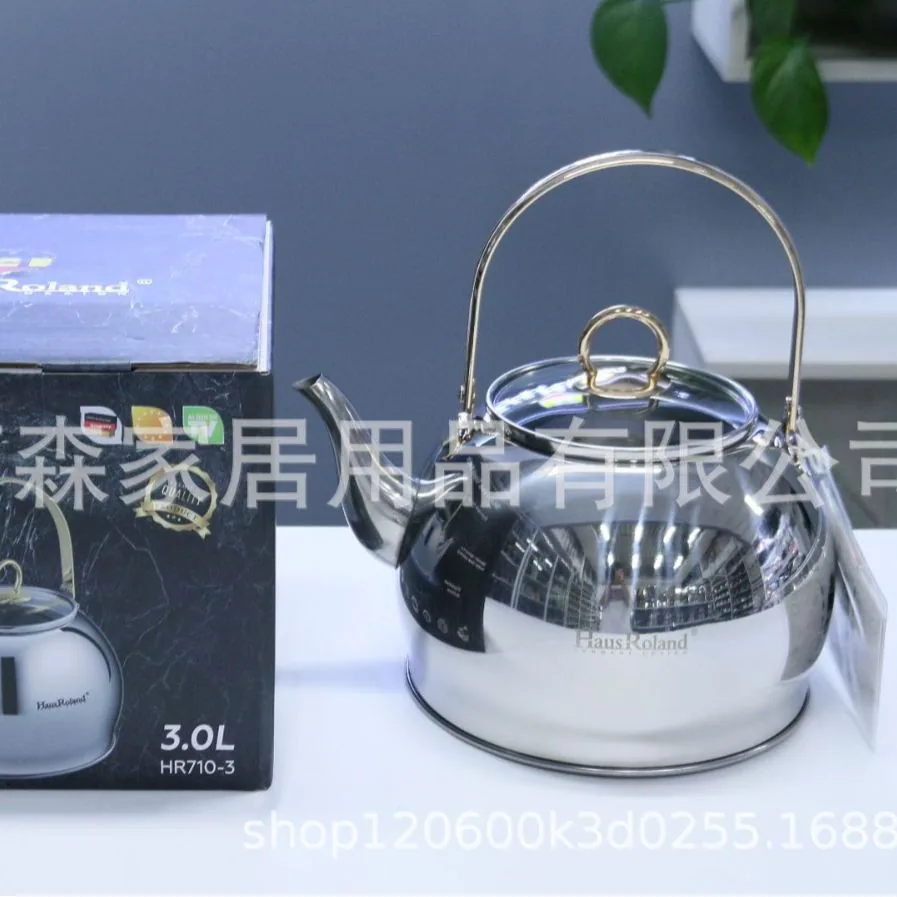 New simple stainless steel kettle household gas induction cooker glass cover directly from the manufacturer 2