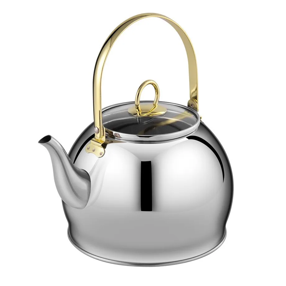 New simple stainless steel kettle household gas induction cooker glass cover directly from the manufacturer 4