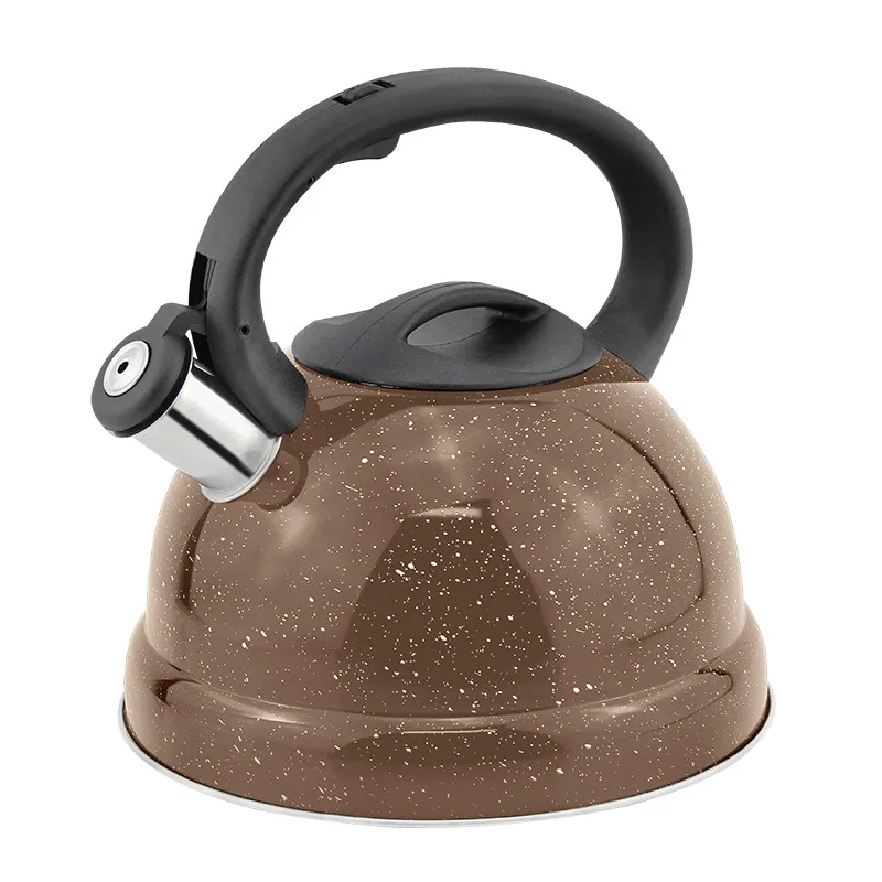 Factory wholesale new sprinkle point stainless steel whistle kettle 3L large capacity gas stove induction cooker universal 4