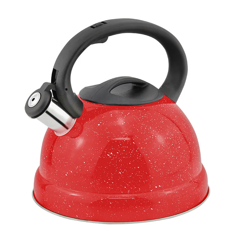 Factory wholesale new sprinkle point stainless steel whistle kettle 3L large capacity gas stove induction cooker universal