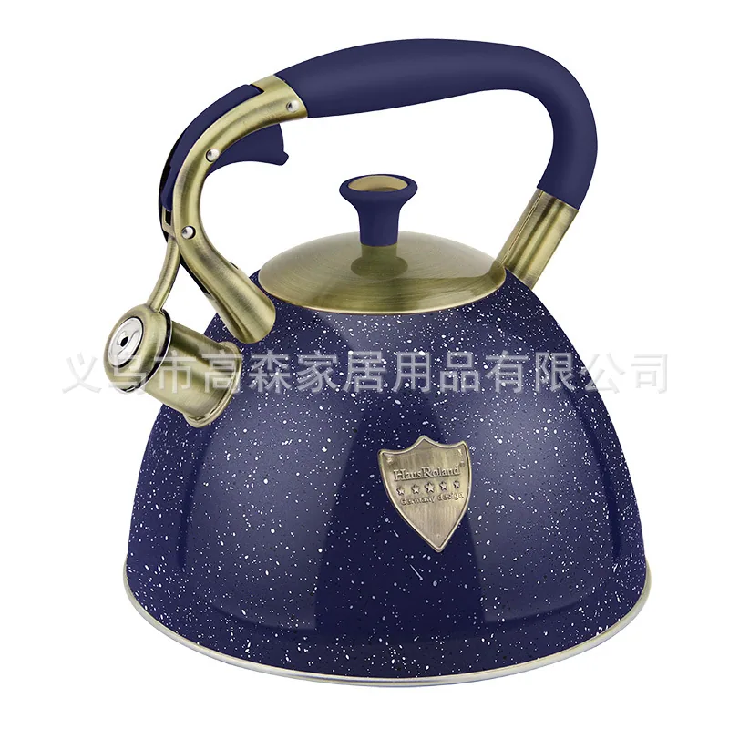 304 حفاظ استیل ضد زنگ خانگی زنگ کتری ته اجاق گاز گاز جهانی نقطه ای آب جوش سوت 5