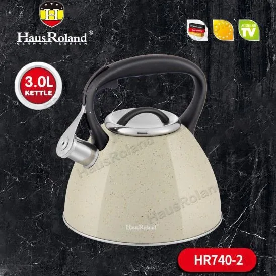 Stainless steel gas kettle Thickened bottom whistle kettle 3L gas induction cooker can be used to boil the kettle 4