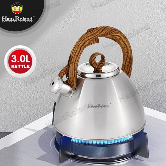 Stainless steel gas kettle Thickened bottom whistle kettle 3L gas induction cooker can be used to boil the kettle