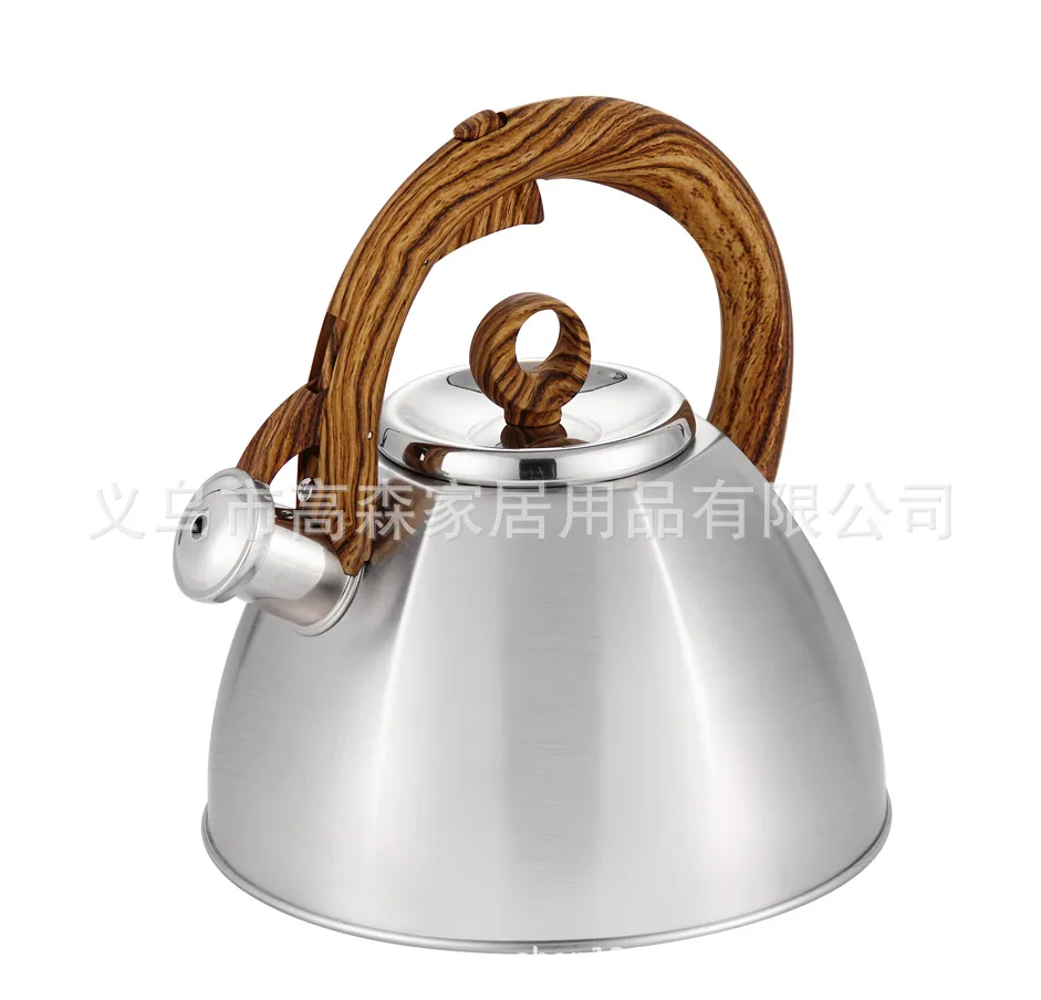 Stainless steel gas kettle Thickened bottom whistle kettle 3L gas induction cooker can be used to boil the kettle 7