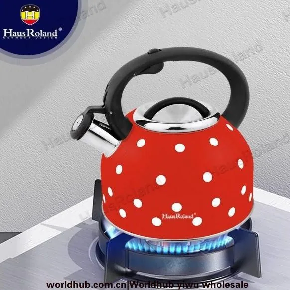 HausRoland Ev Gaz Paslanmaz Çelik Düdük Su Isıtıcısı Spot Renk Puantiyeli Düdük Düdük Su Isıtıcısı
