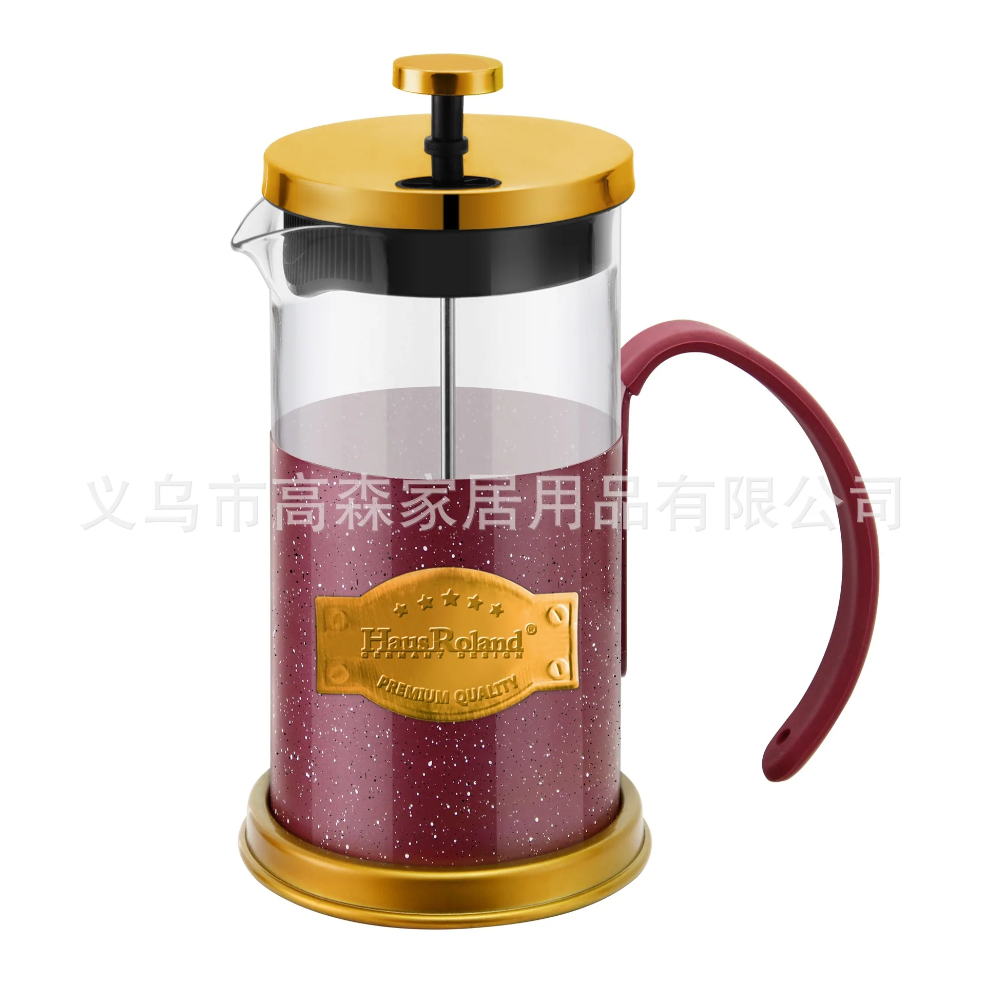 สแตนเลส 304 วิธีกดหม้อมือเจาะกดกรองกดกาแฟหม้อแก้ว borosilicate สูงในครัวเรือนชา brewer