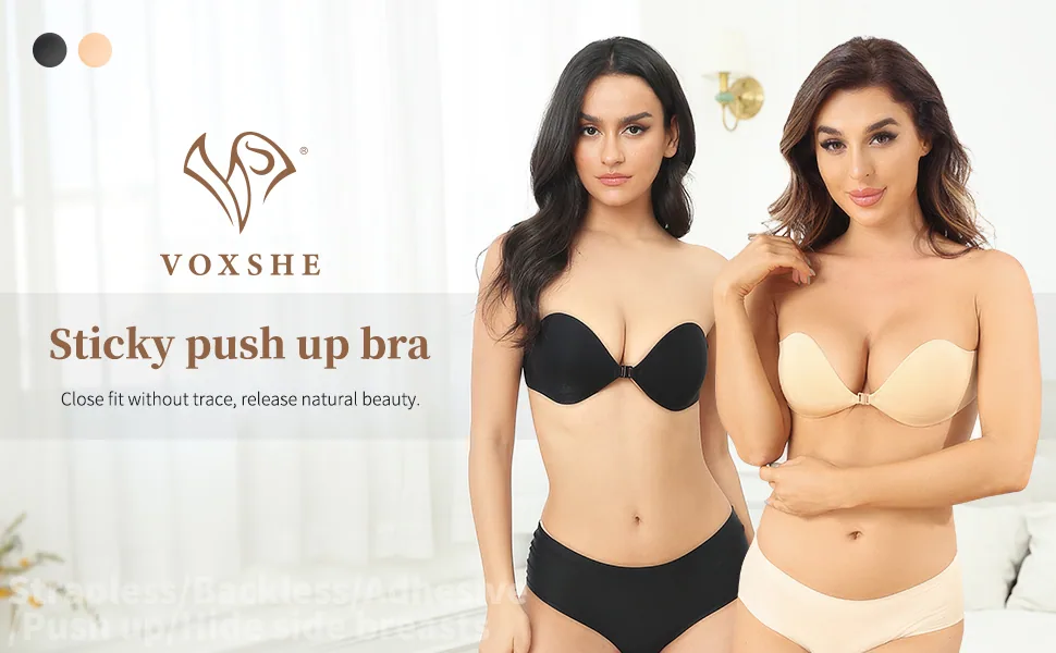 Adhesive bra available in multiple colors, style differences display, invisible gathering and lifting, suitable for free styl