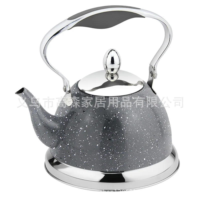 HausRoland stainless steel mirror light long pointed mouth coffee small teapot kettle thickened spot tea leak 1L 4