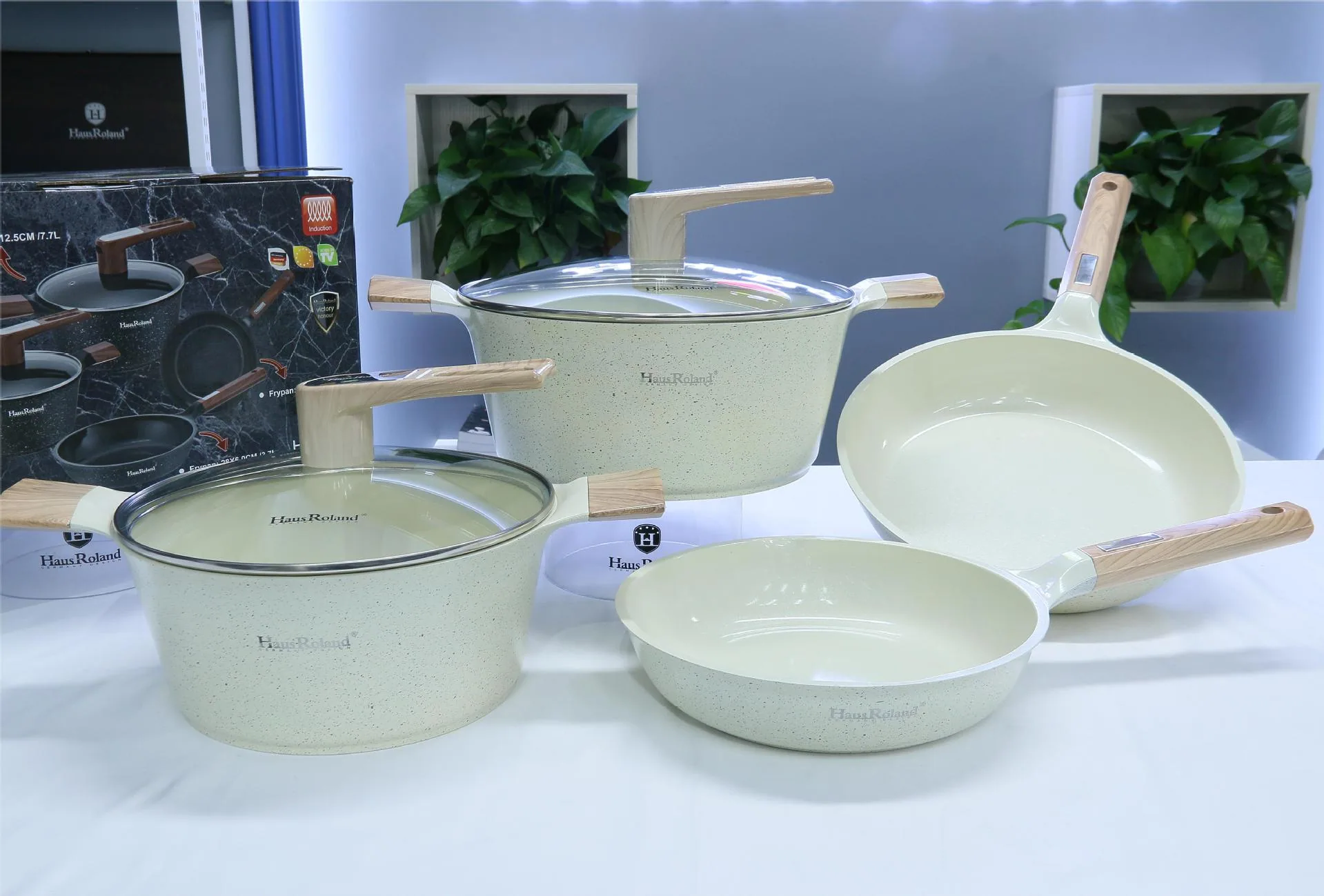 Maifanshi non-stick pan soup pan saucepan frying pan gift aluminum pan cover pan 2
