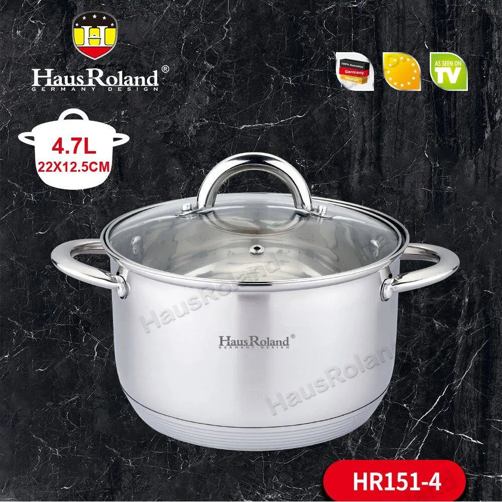 Factory wholesale stainless steel single pot four sizes bottom thickened kitchen multi-purpose pot binaural small hot pot 4