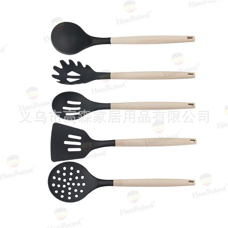 HausRoland สแตนเลสในครัวเรือนมีดเครื่องครัวเขียง Colander ช้อนซุปรั้ว Chopper มีดผลไม้กรรไกร 4