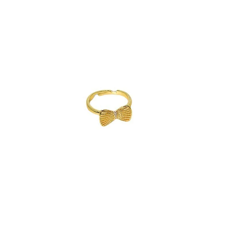 Version coréenne populaire de la même bague à nœud, simple et à la mode, personnalisée pour femmes, index creux, vente en gros 4