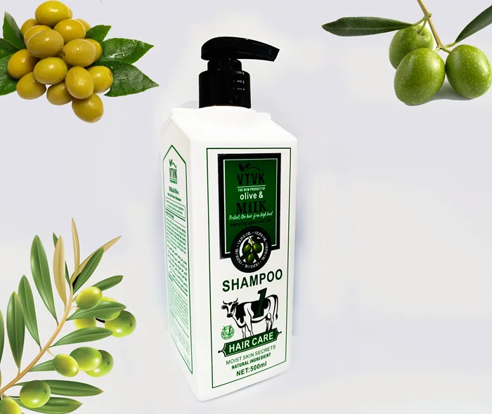 Close-up of VTVK Sesame & Milk Conditioner 500ml bottle showing nourishing formula texture and label details