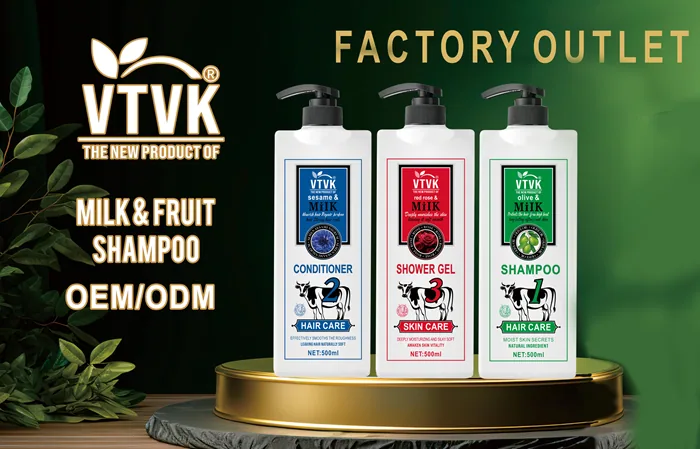 VTVK Sesame & Milk Nourishing Hair Conditioner 500ml bottle size and packaging detail for damaged hair care