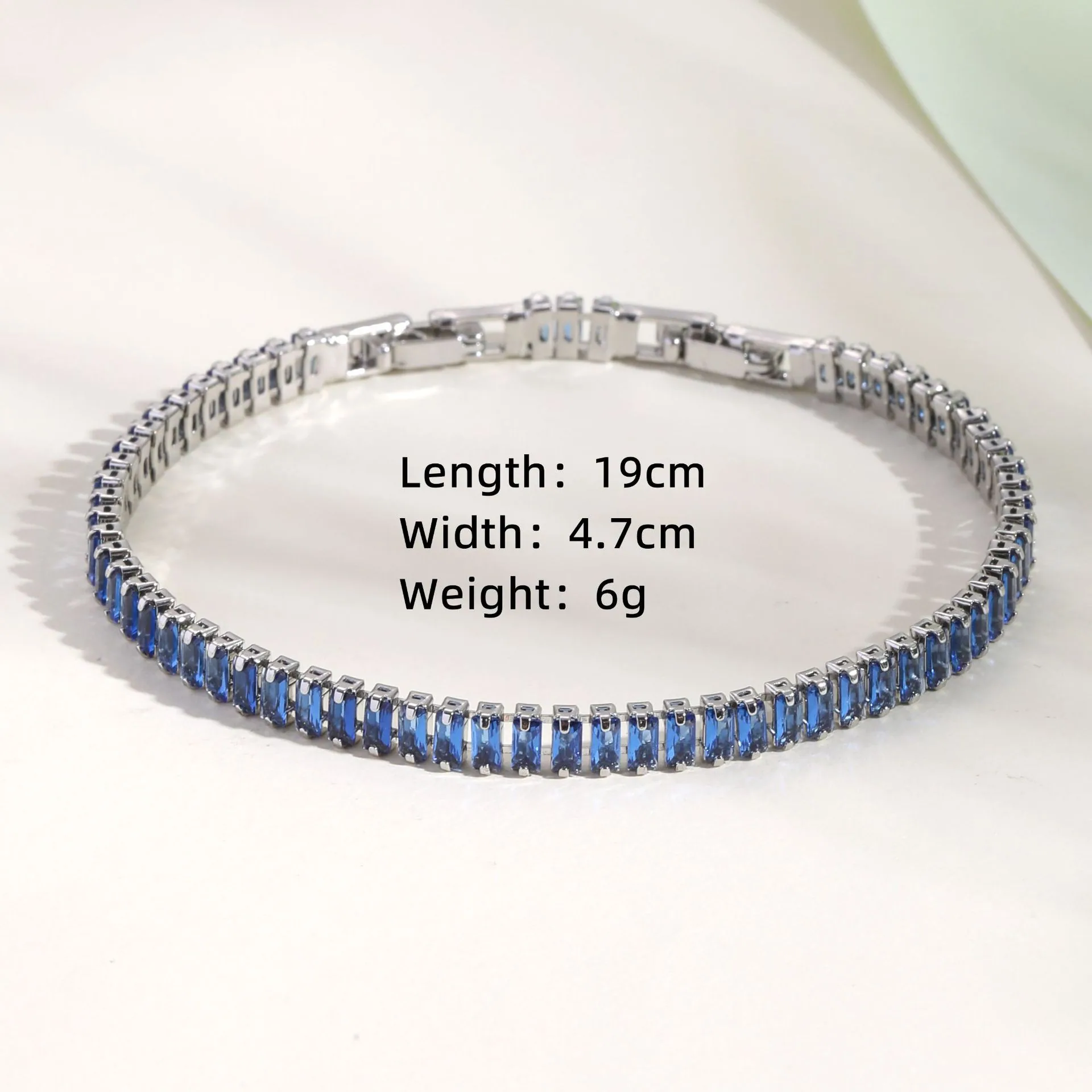 Cross-border hot-selling womens bracelets, colored zircon trendy fashion versatile models, full diamond bracelets, factory di