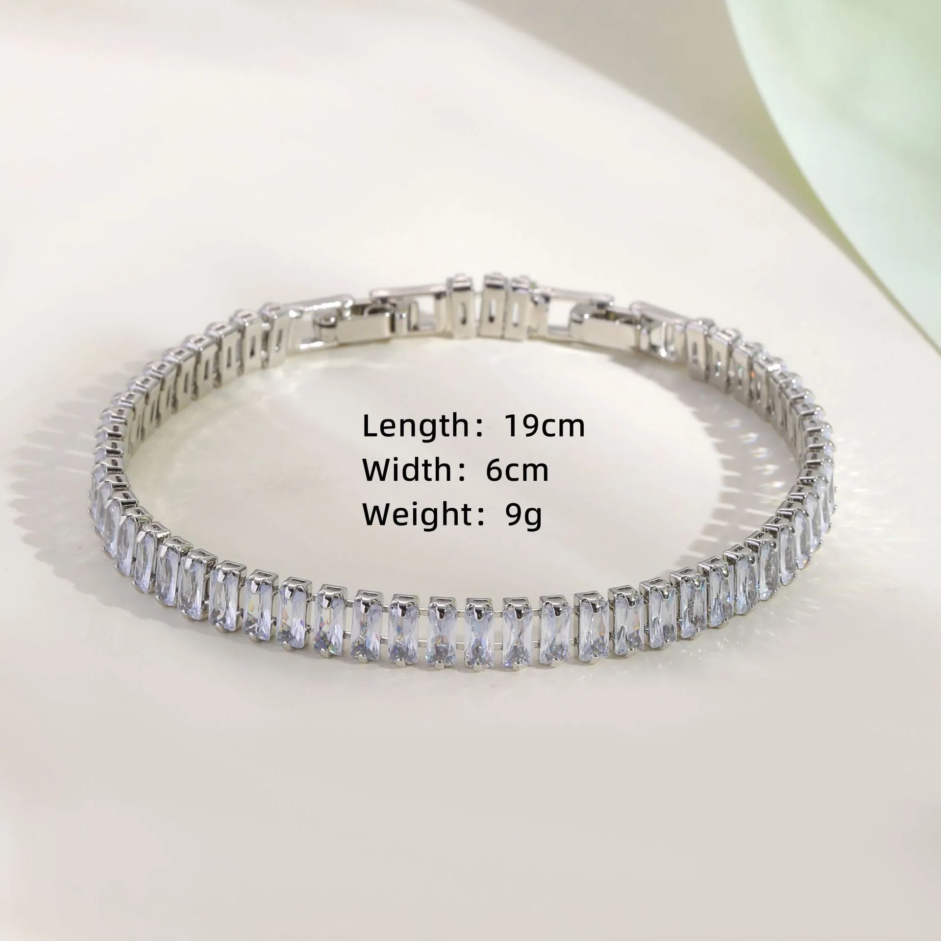 Cross-border hot-selling womens bracelets, colored zircon trendy fashion versatile models, full diamond bracelets, factory direc - Bracelets & Bangles 3