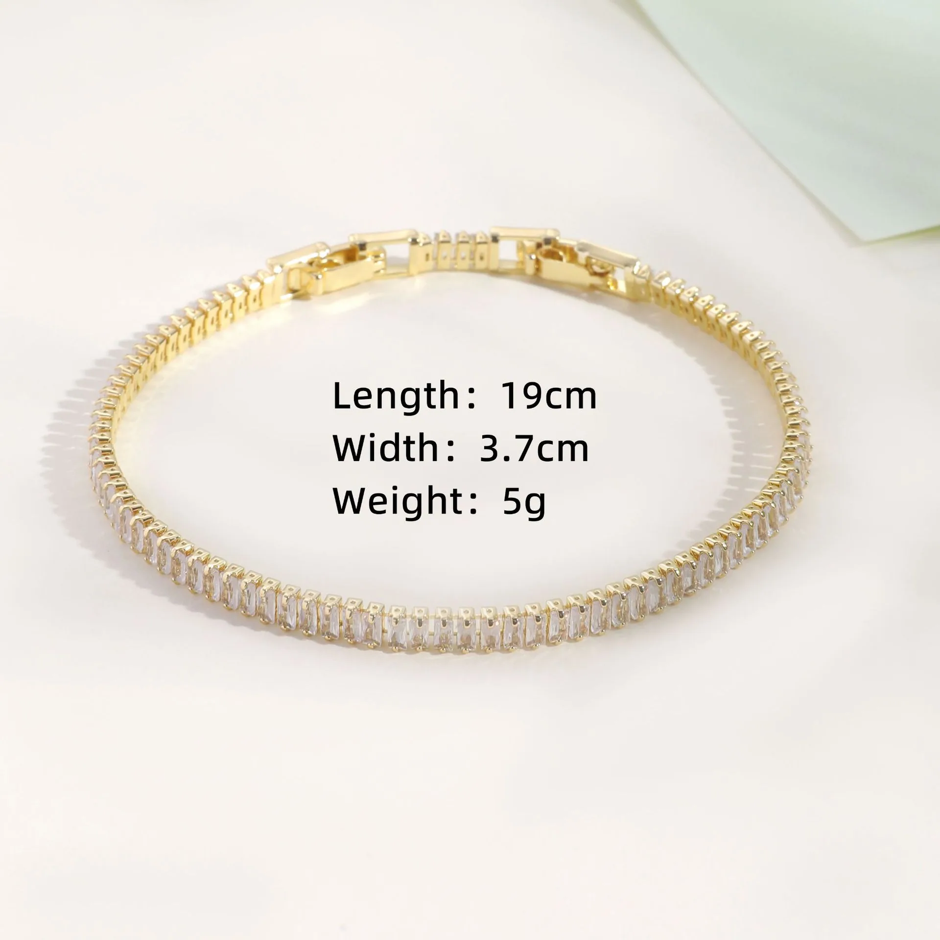 Cross-border hot-selling womens bracelets, colored zircon trendy fashion versatile models, full diamond bracelets, factory direc - Bracelets & Bangles 4