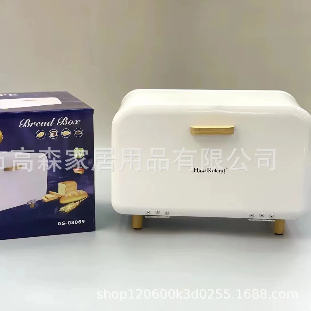 Nordic Home Storage Box Solid Wood Flip Fresh-keeping Bread Box Toast Candy Pastry Jewelry Cosmetics Storage Box 4