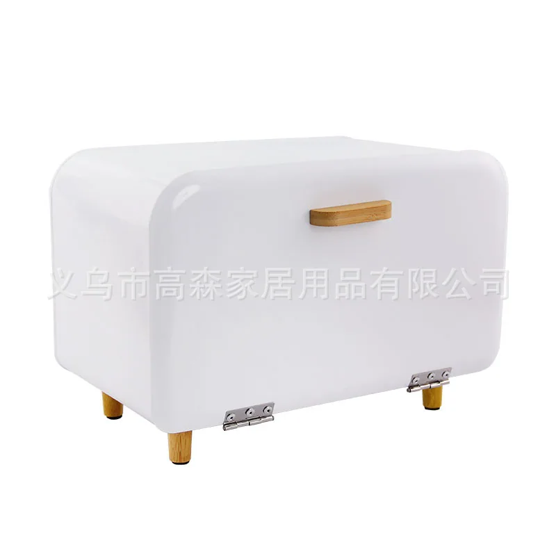 Nordic Home Storage Box Solid Wood Flip Fresh-keeping Bread Box Toast Candy Pastry Jewelry Cosmetics Storage Box
