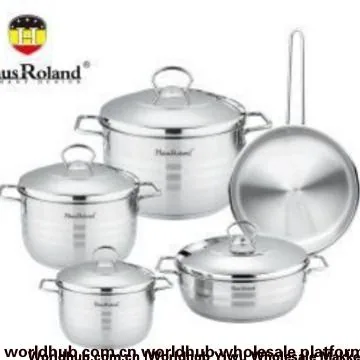 HausRoland stainless steel multifunctional steaming pot soup pot household double ear thickened double bottom set gift pot