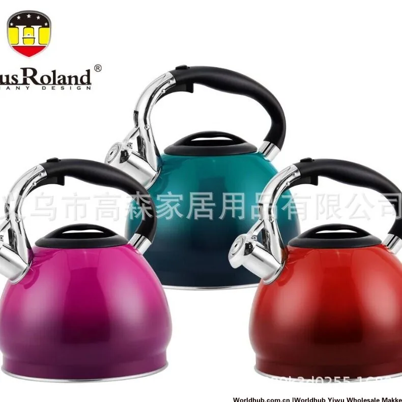 Cross border Amazon foreign trade original order stainless steel kettle, stainless steel whistle kettle, thickened double bottom 5