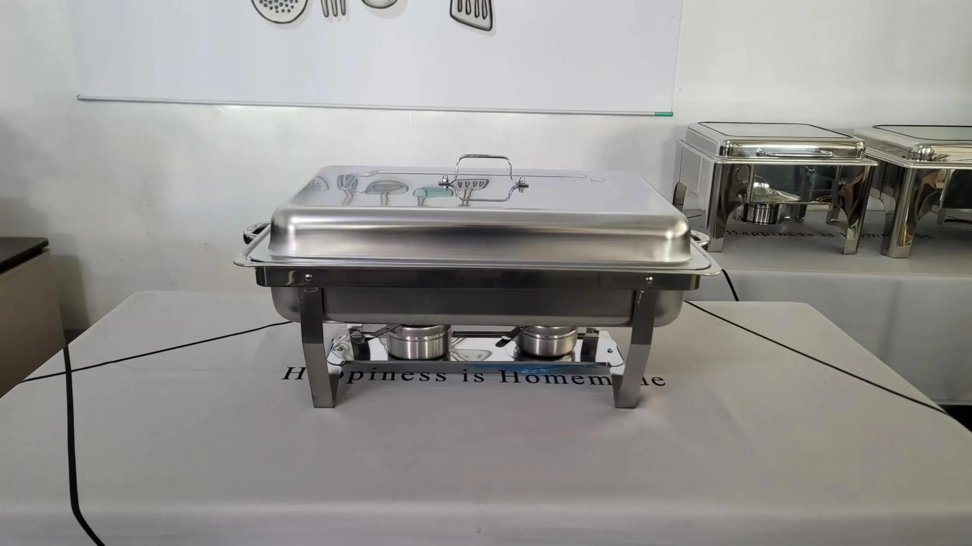 HausRoland کراس مرزی استیل بوفه اجاق گاز هتل رستوران غذا ظرف گرمایش 4