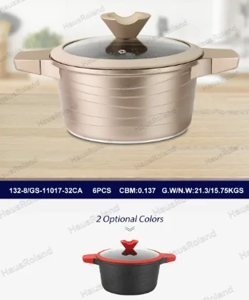 HausRoland aluminum die-casting soup pot double ears household gas thickening soup pot cross-border export pot steaming noodles 5