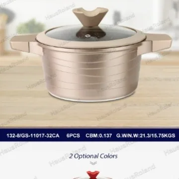 HausRoland aluminum die-casting soup pot double ears household gas thickening soup pot cross-border export pot steaming noodles 3
