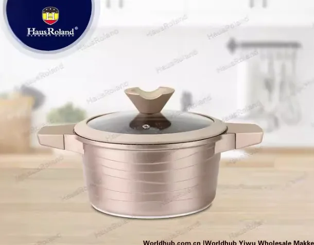 HausRoland aluminum die-casting soup pot double ears household gas thickening soup pot cross-border export pot steaming noodles 4