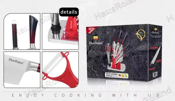 HausRoland foreign trade spot stainless steel 9-piece set of cutting tools, kitchen and household full set of cutting tools, kit 8