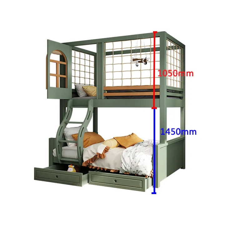 Solid wood children's bunk bed bunk bed bunk bed bunk bunk bunk bunk bunk boy high and low mother bed girl mother and child bed