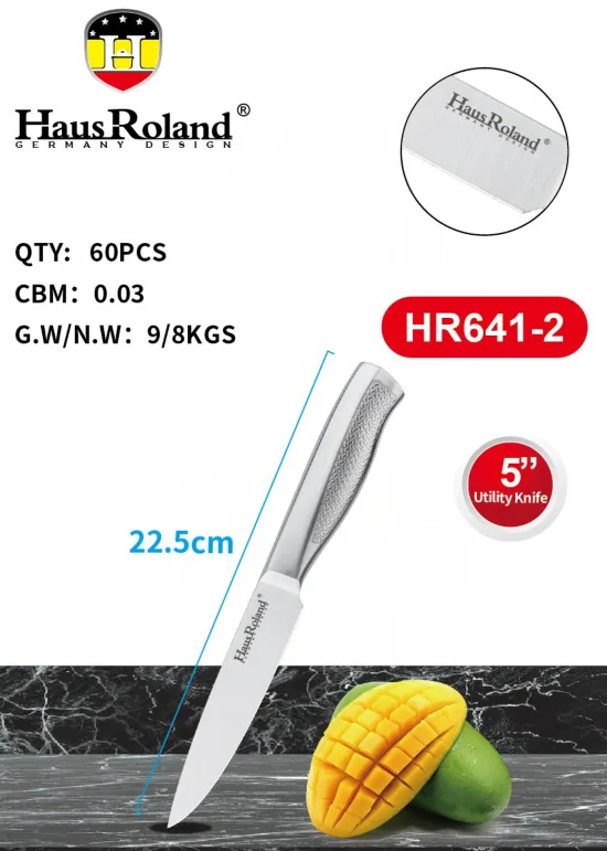 HausRoland stainless steel kitchen knives pineapple fruit knives wholesale 6