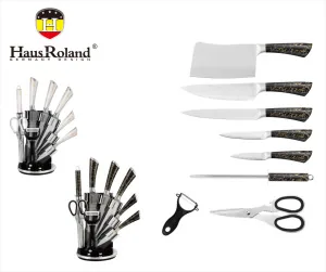 HausRoland Kitchen Knife Set 9-Piece Set Stainless Steel Household Sharp Kitchen Knife Gift 6