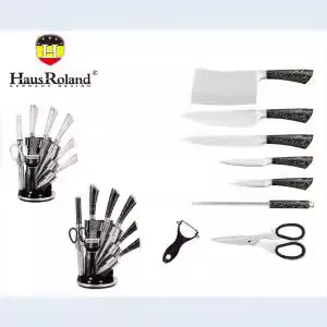 HausRoland Kitchen Knife Set 9-Piece Set Stainless Steel Household Sharp Kitchen Knife Gift 2