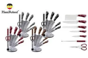 HausRoland Kitchen Knife Set of 8 Pieces Stainless Steel Household Kitchen Knife Gift Set Kitchen 6