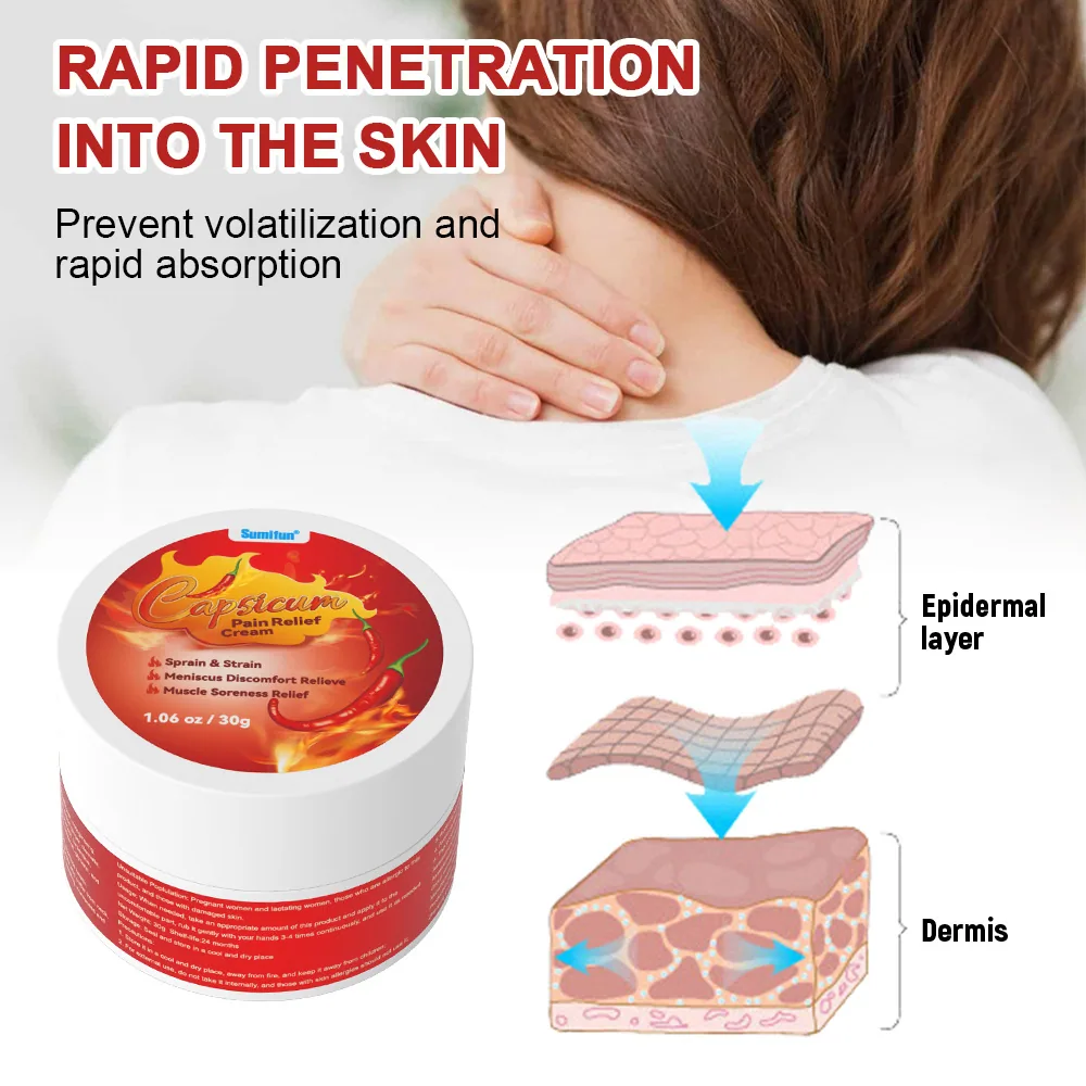 sumifun Amazon cross-border plaster joint pain cream cervical knee pain cream chili labor cream k20081 4