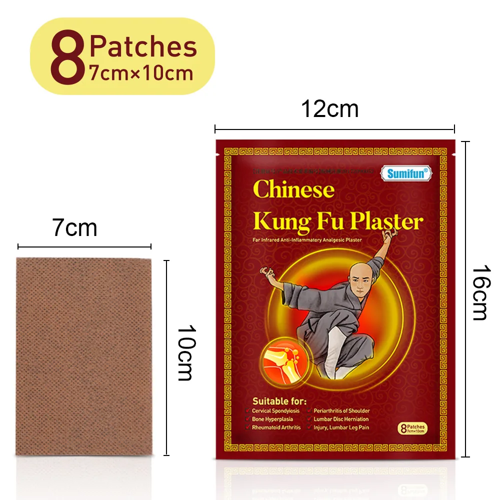 Sumifun Cross-border Plaster AliExpress wish Joom Shaolin Kung Fu Patch Plaster Patch Bag 8 Patch K04101 7