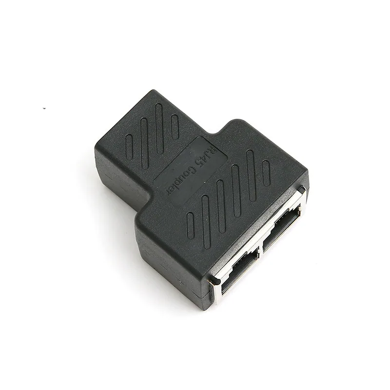 RJ45 network tee head network cable connector connector network interface 1/2 conversion head PCB board soldering 3