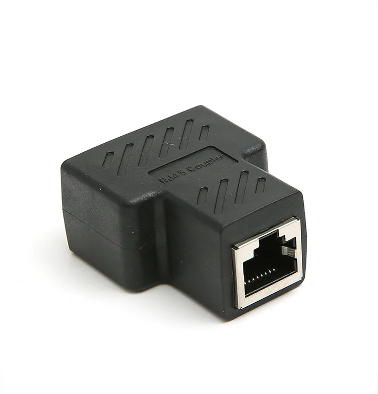 RJ45 network tee head network cable connector connector network interface 1/2 conversion head PCB board soldering 13