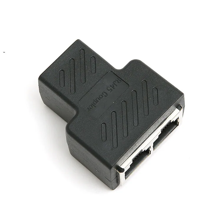 RJ45 network tee head network cable connector connector network interface 1/2 conversion head PCB board soldering 14