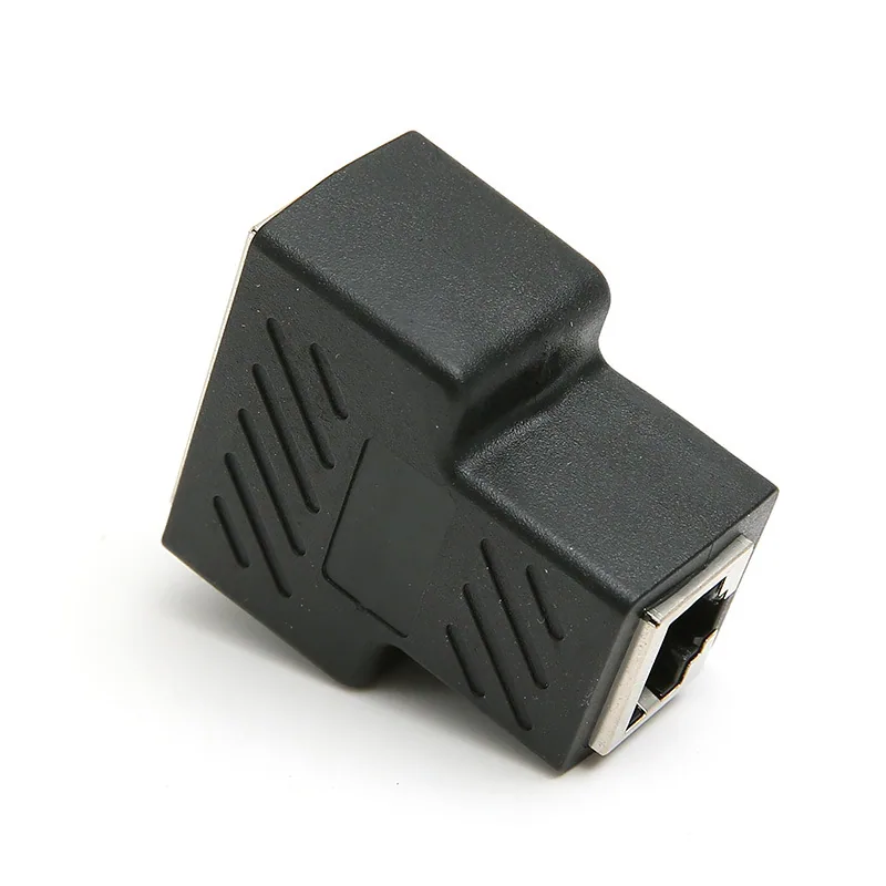 RJ45 network tee head network cable connector connector network interface 1/2 conversion head PCB board soldering 6