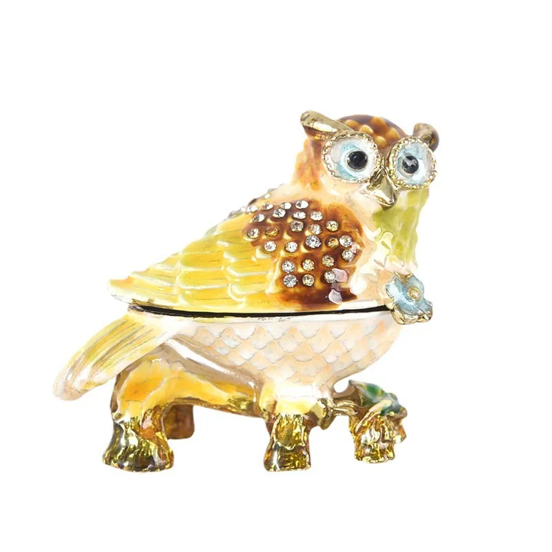 Enamel metal crafts, Nordic style living room home accessories, owl ornaments, fish, insects, birds and beasts gifts, souveni