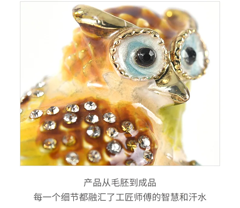 Enamel metal crafts, Nordic style living room home accessories, owl ornaments, fish, insects, birds and beasts gifts, souvenirs 11