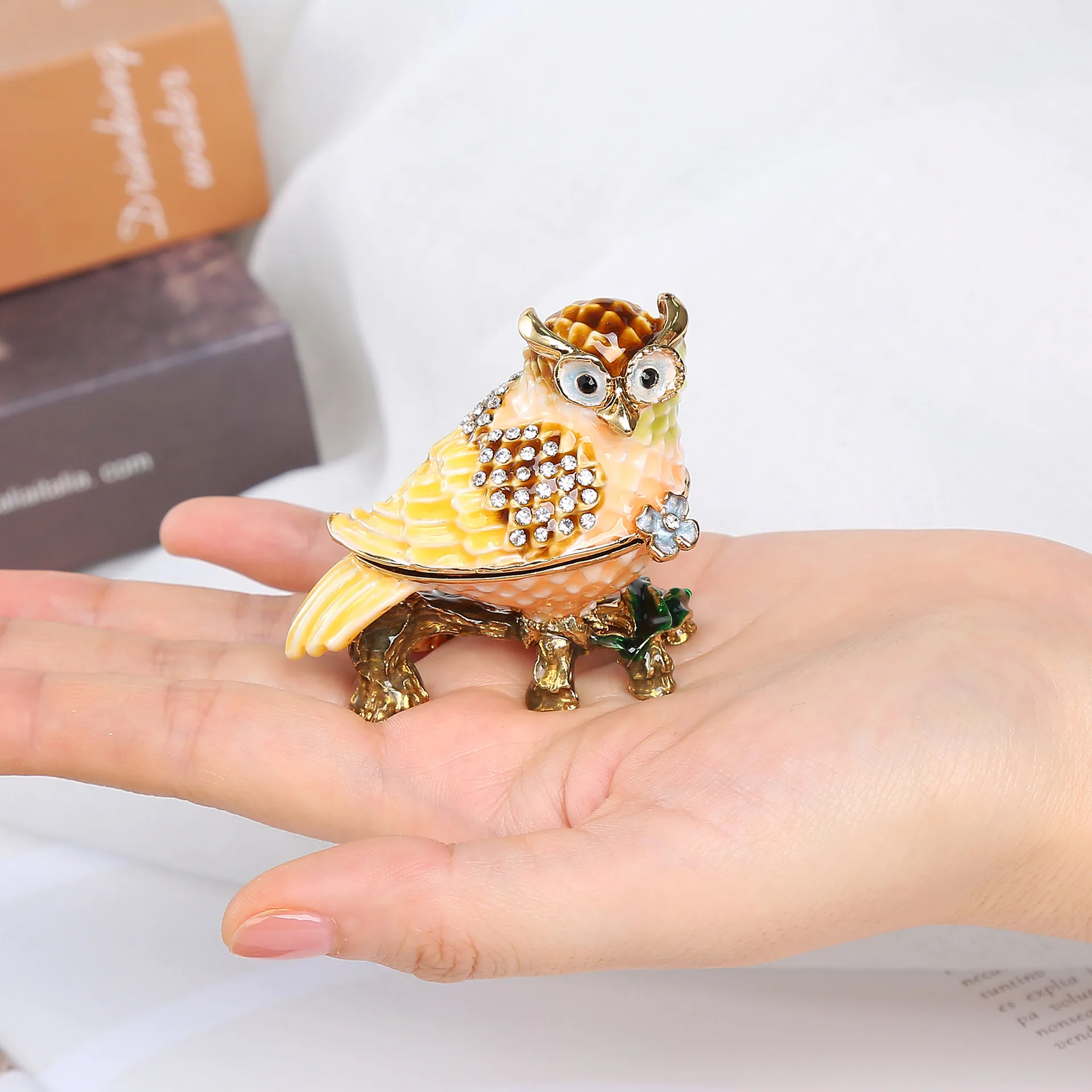 Enamel metal crafts, Nordic style living room home accessories, owl ornaments, fish, insects, birds and beasts gifts, souvenirs 5