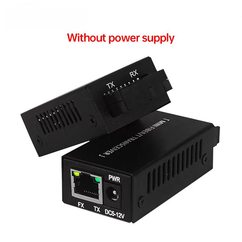 Mini Fiber Optic Transceiver Single Mode 1 Optical 1 Electric SC Port 20KM Gigabit Carrier Grade Optoelectronic Converter Europe 2