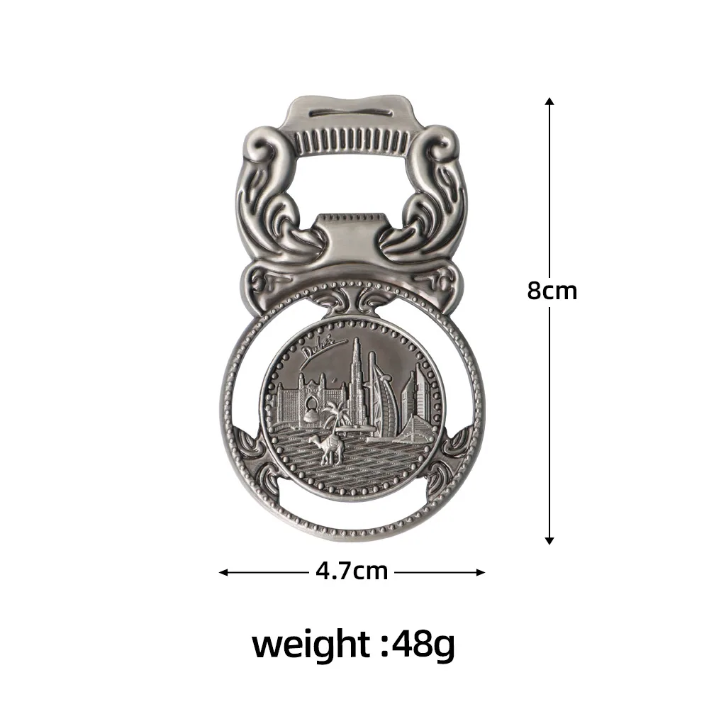 Spot cross-border Thailand United States Myanmar refrigerator magnet corkscrew zinc alloy personalized travel commemorative g