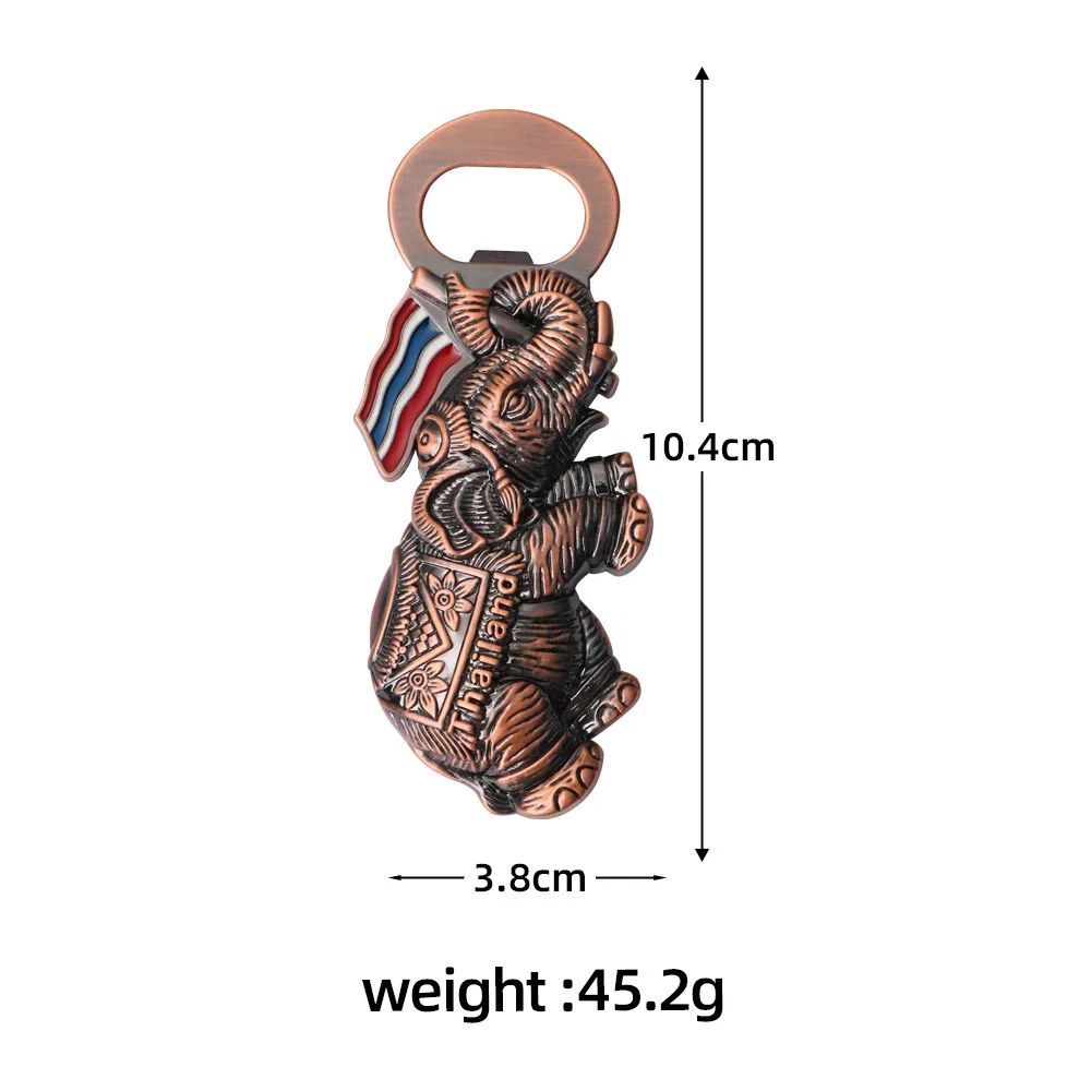 Spot cross-border Thailand United States Myanmar refrigerator magnet corkscrew zinc alloy personalized travel commemorative gift 3