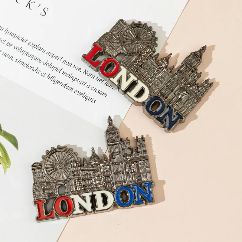 Custom Magnetic Metal Fridge Magnet Travel Souvenir Gift Creative Drip Glue Fridge Magnet Bottle Opener Ornaments 5